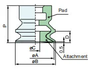 Mark Free Vacuum Suction Cups Zp3